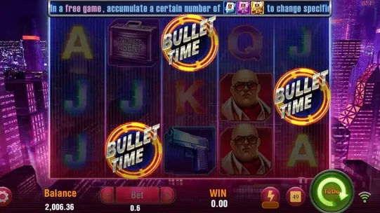 Agent Ace free game trigger — multiple scatter symbols landed on the reels
